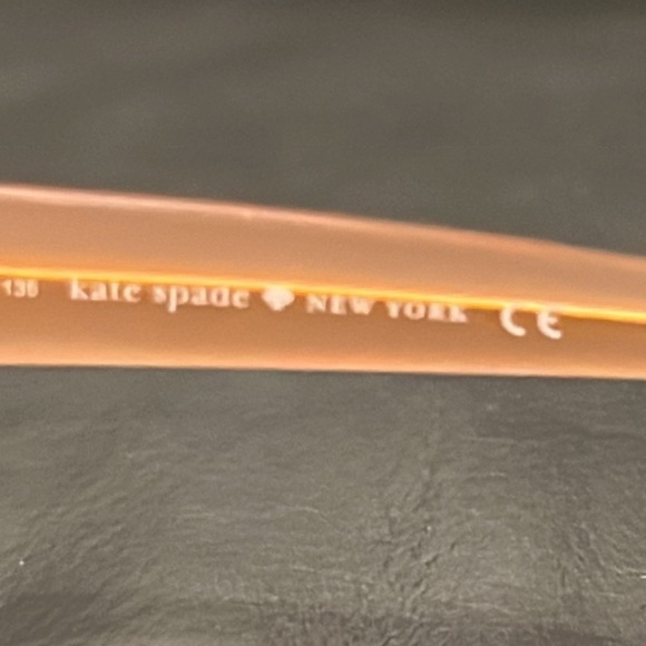 Authentic Kate Spade large signature clear pink prescription eyeglasses frames - Picture 8 of 10